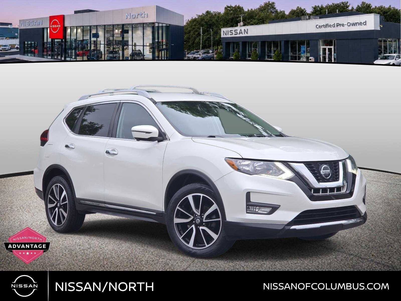 Pearl White Tricoat 2019 Nissan Rogue SUV / Crossover All-Wheel Drive Continuously Variable Transmission