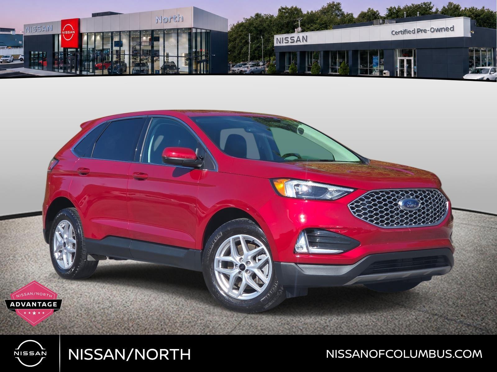 Rapid Red Metallic Tinted Clearcoat 2024 Ford Edge SUV / Crossover All-Wheel Drive 8-Speed Automatic