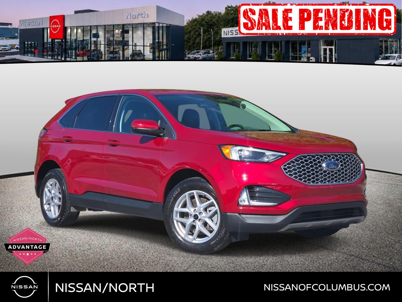 Rapid Red Metallic Tinted Clearcoat 2024 Ford Edge SUV / Crossover All-Wheel Drive 8-Speed Automatic