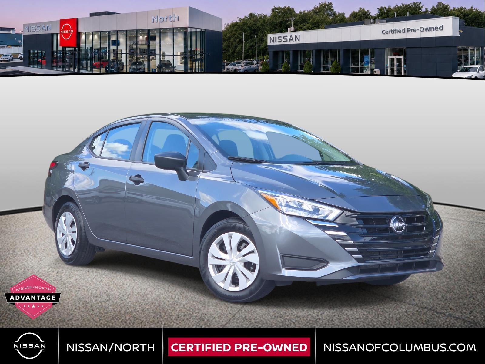 Gray (Gun Metallic) 2025 Nissan Versa Sedan Front-Wheel Drive Continuously Variable Transmission