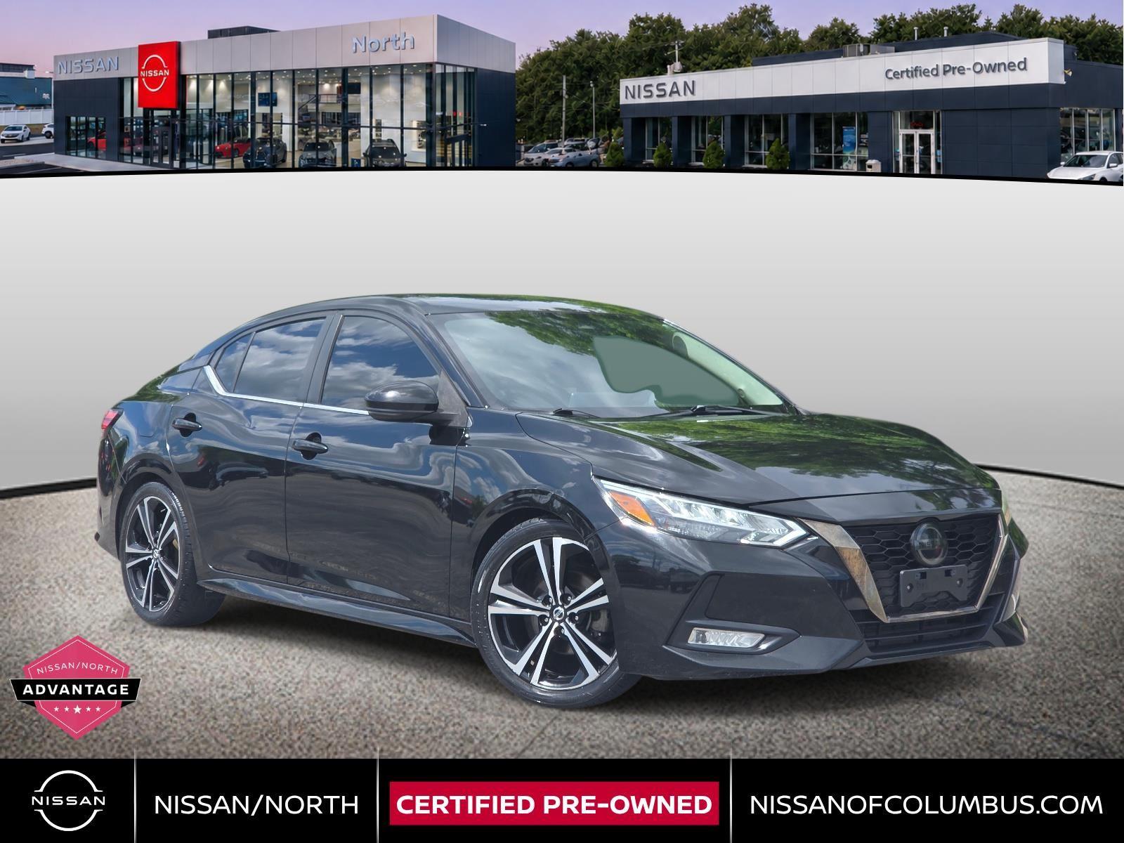 Super Black 2020 Nissan Sentra Sedan Front-Wheel Drive Continuously Variable Transmission