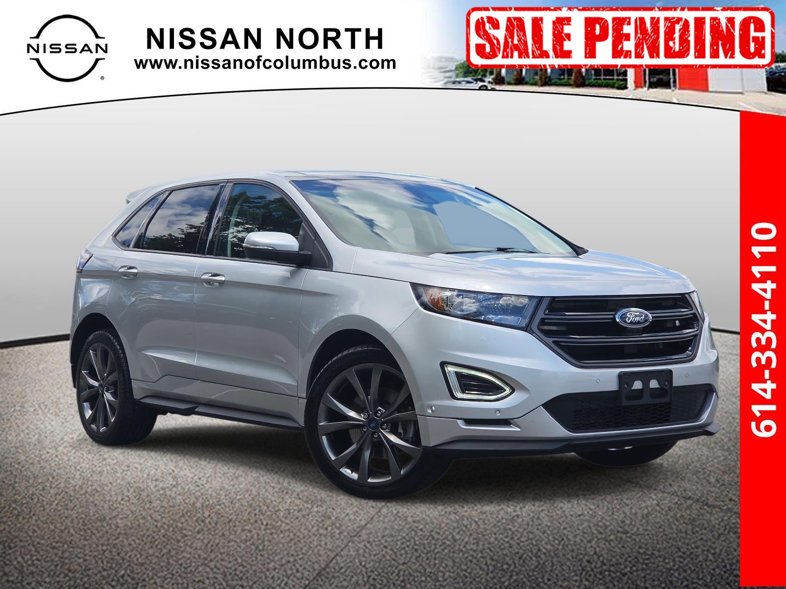 White Platinum Metallic Tri-Coat 2017 Ford Edge SUV / Crossover All-Wheel Drive 6-Speed Automatic
