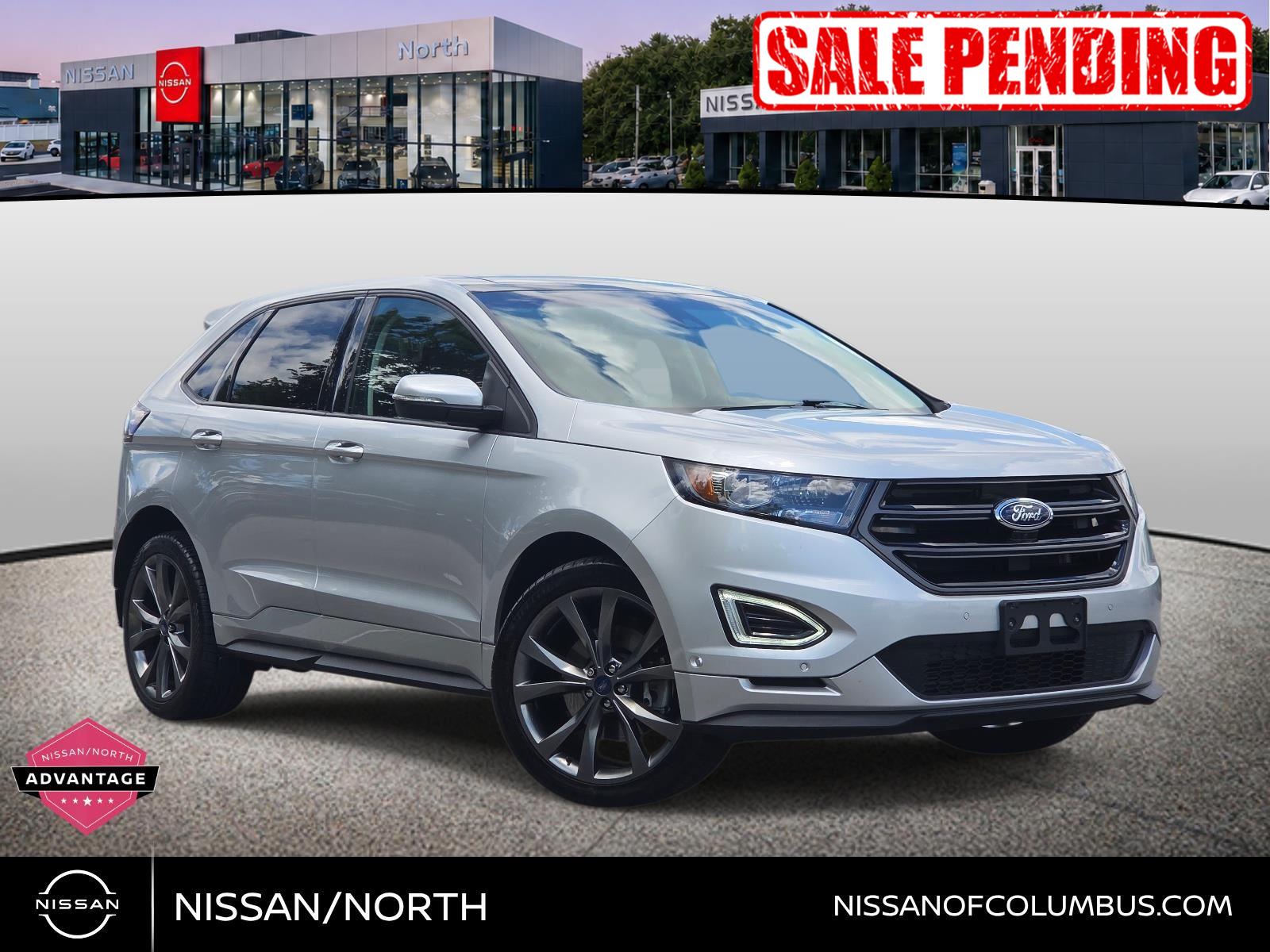 White Platinum Metallic Tri-Coat 2017 Ford Edge SUV / Crossover All-Wheel Drive 6-Speed Automatic