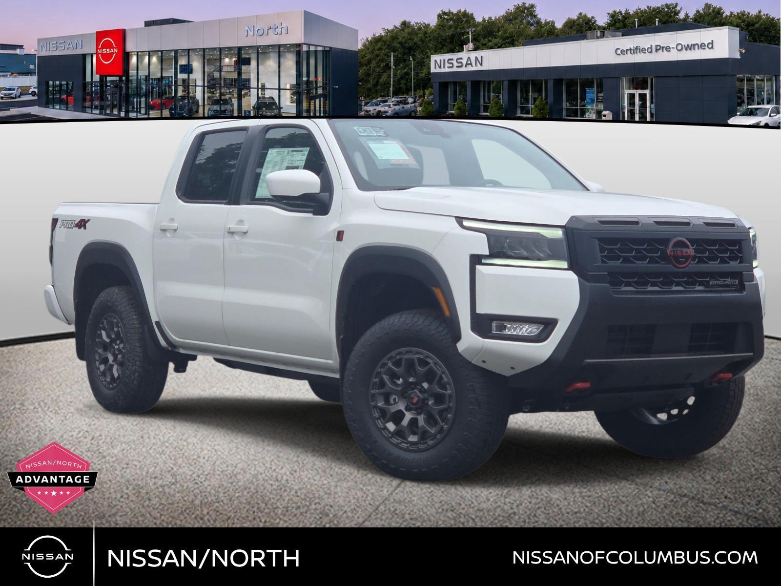 Glacier White 2026 Nissan Frontier Pickup Truck Four-Wheel Drive Automatic