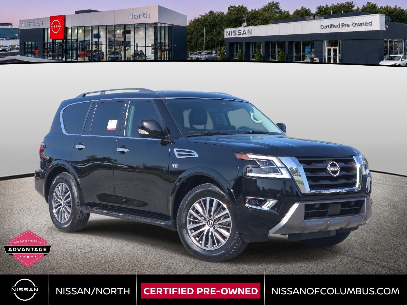 Super Black 2021 Nissan Armada SUV / Crossover Four-Wheel Drive Automatic