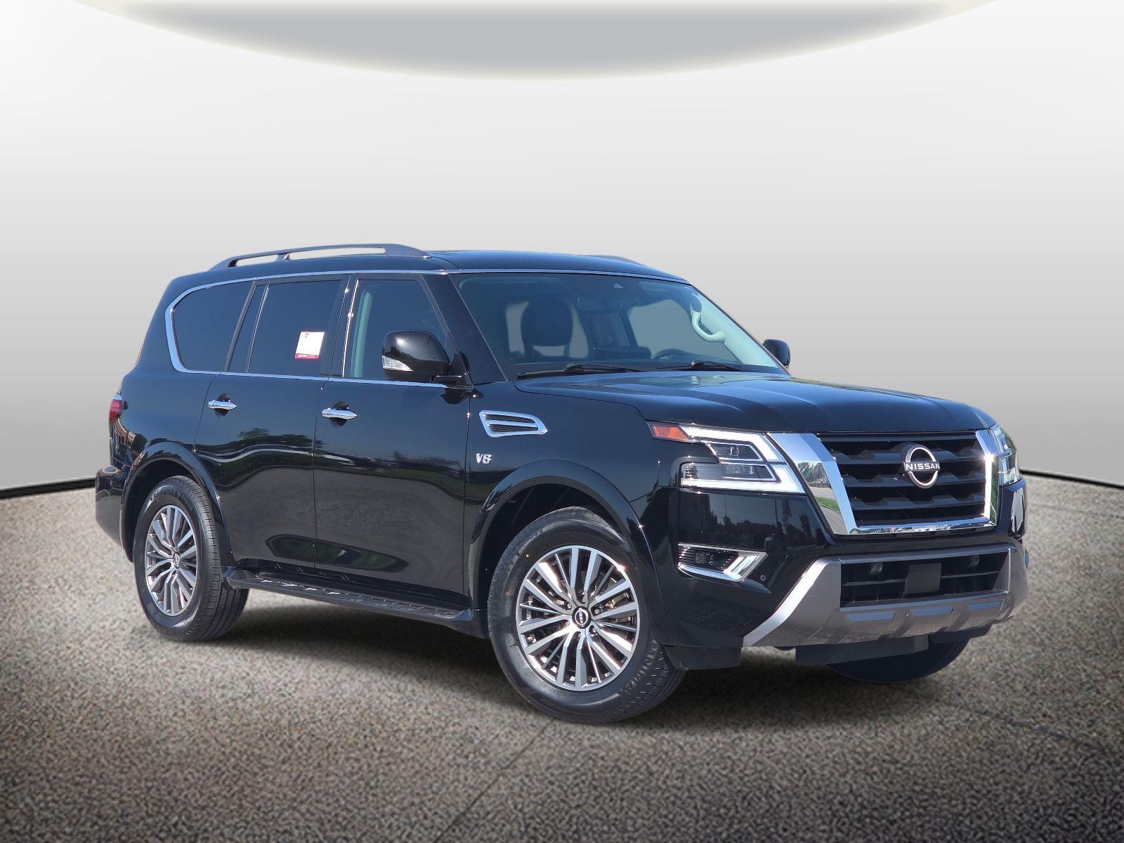 Super Black 2021 Nissan Armada SUV / Crossover Four-Wheel Drive Automatic