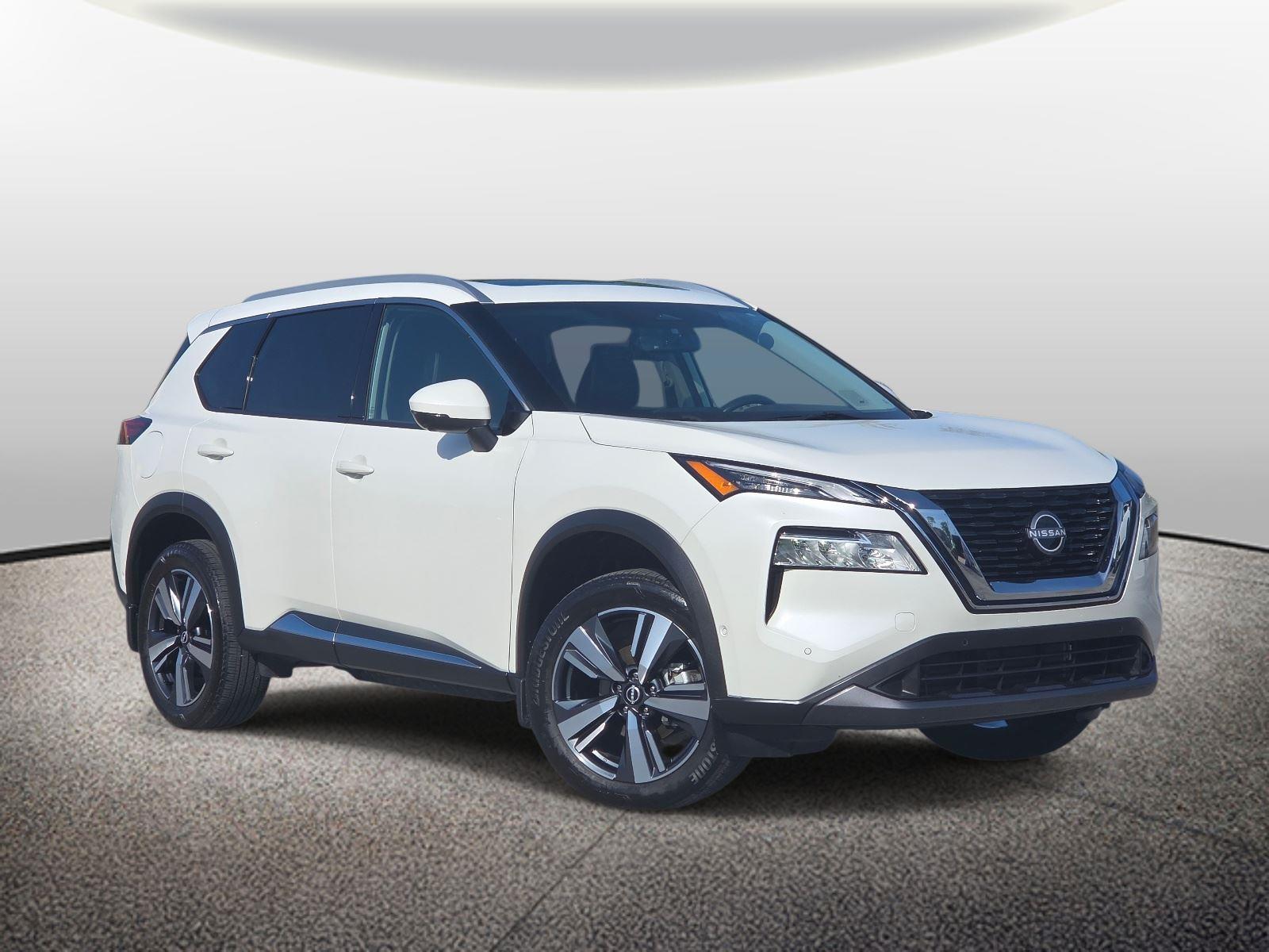 Pearl White Tricoat 2023 Nissan Rogue SUV / Crossover All-Wheel Drive Continuously Variable Transmission