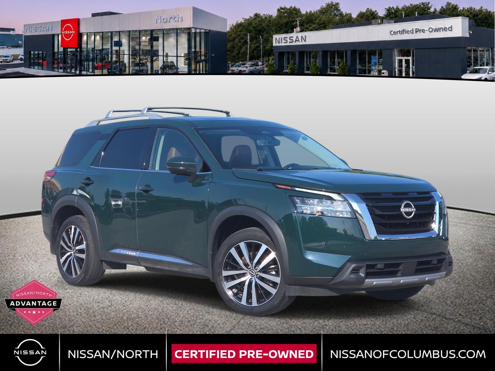 Black (Obsidian Green Pearl) 2023 Nissan Pathfinder SUV / Crossover All-Wheel Drive Automatic