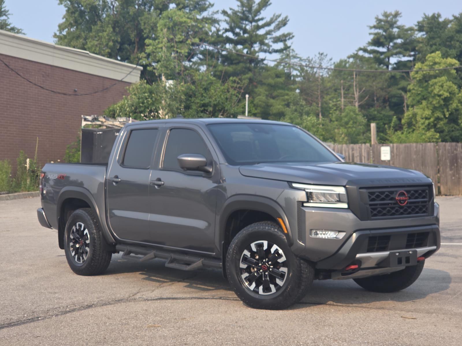 Gray (Gun Metallic) 2023 Nissan Frontier Pickup Truck Four-Wheel Drive Automatic
