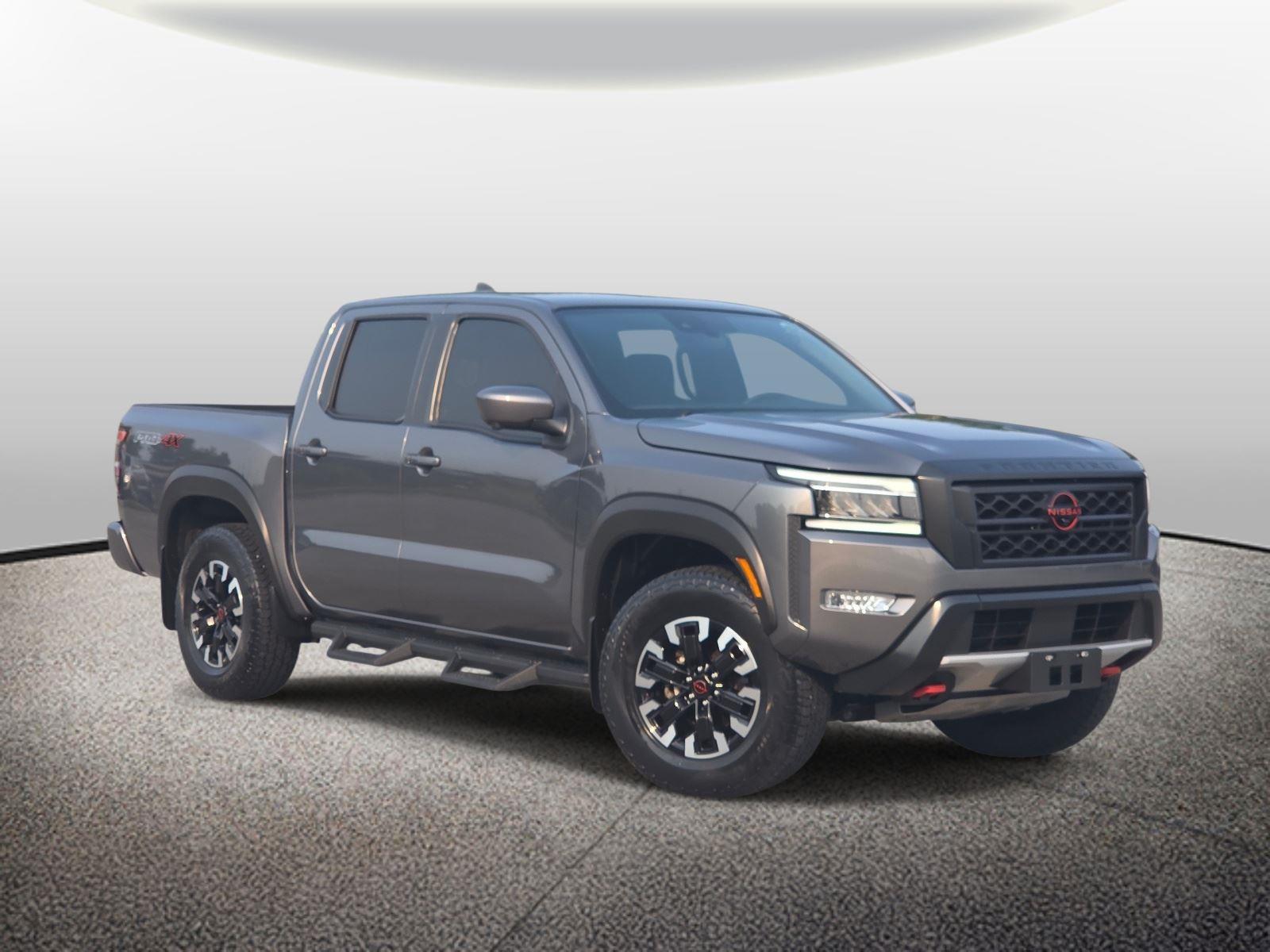Gray (Gun Metallic) 2023 Nissan Frontier Pickup Truck Four-Wheel Drive Automatic