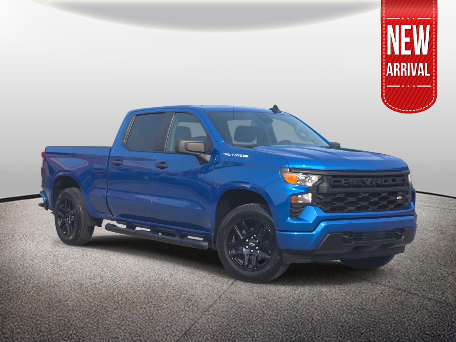 Glacier Blue Metallic 2024 Chevrolet Silverado 1500 Pickup Truck Four-Wheel Drive 8-Speed Automatic