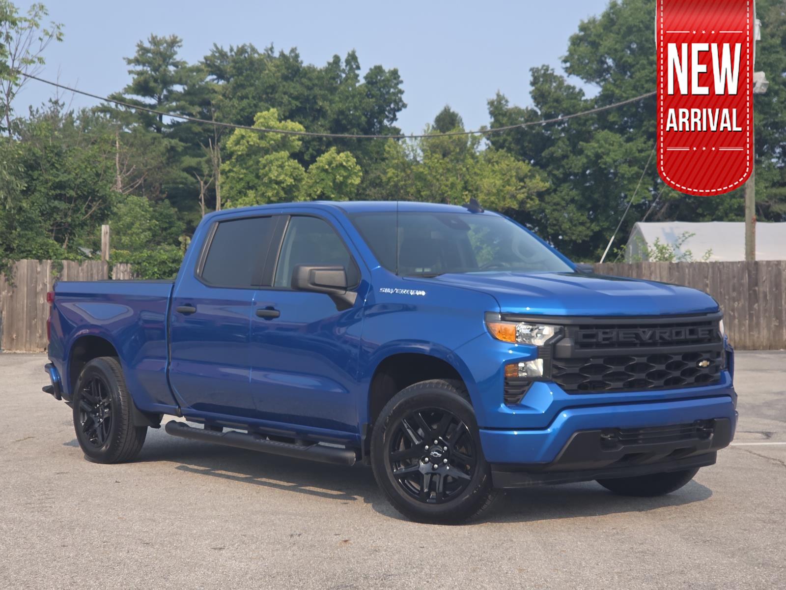 Glacier Blue Metallic 2024 Chevrolet Silverado 1500 Pickup Truck Four-Wheel Drive 8-Speed Automatic