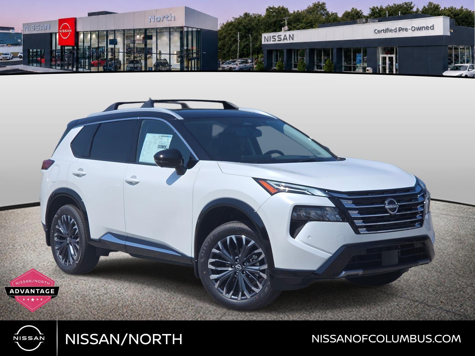 Everest White Pearl/Super Black 2026 Nissan Rogue SUV / Crossover All-Wheel Drive Continuously Variable Transmission