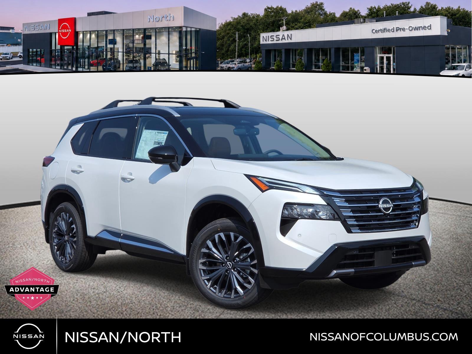 Everest White Pearl/Super Black 2026 Nissan Rogue SUV / Crossover All-Wheel Drive Continuously Variable Transmission