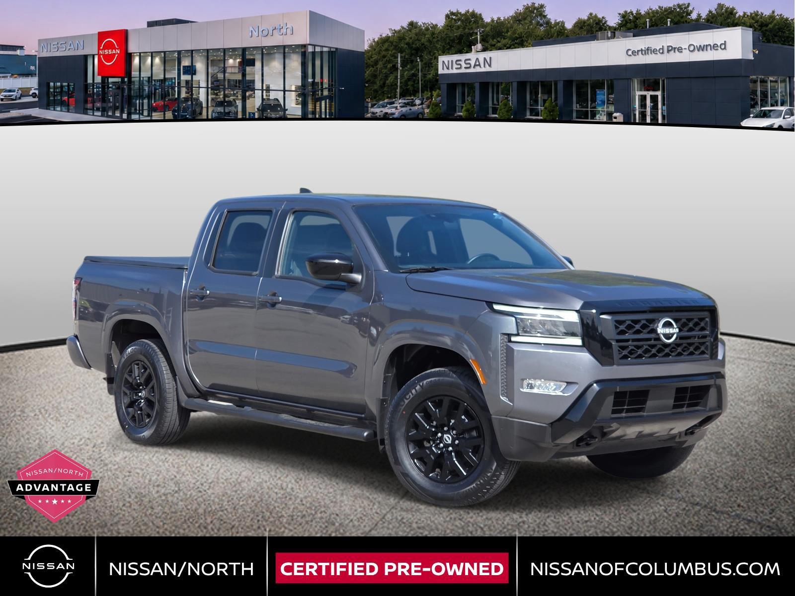 Gray (Gun Metallic) 2023 Nissan Frontier Pickup Truck Four-Wheel Drive Automatic