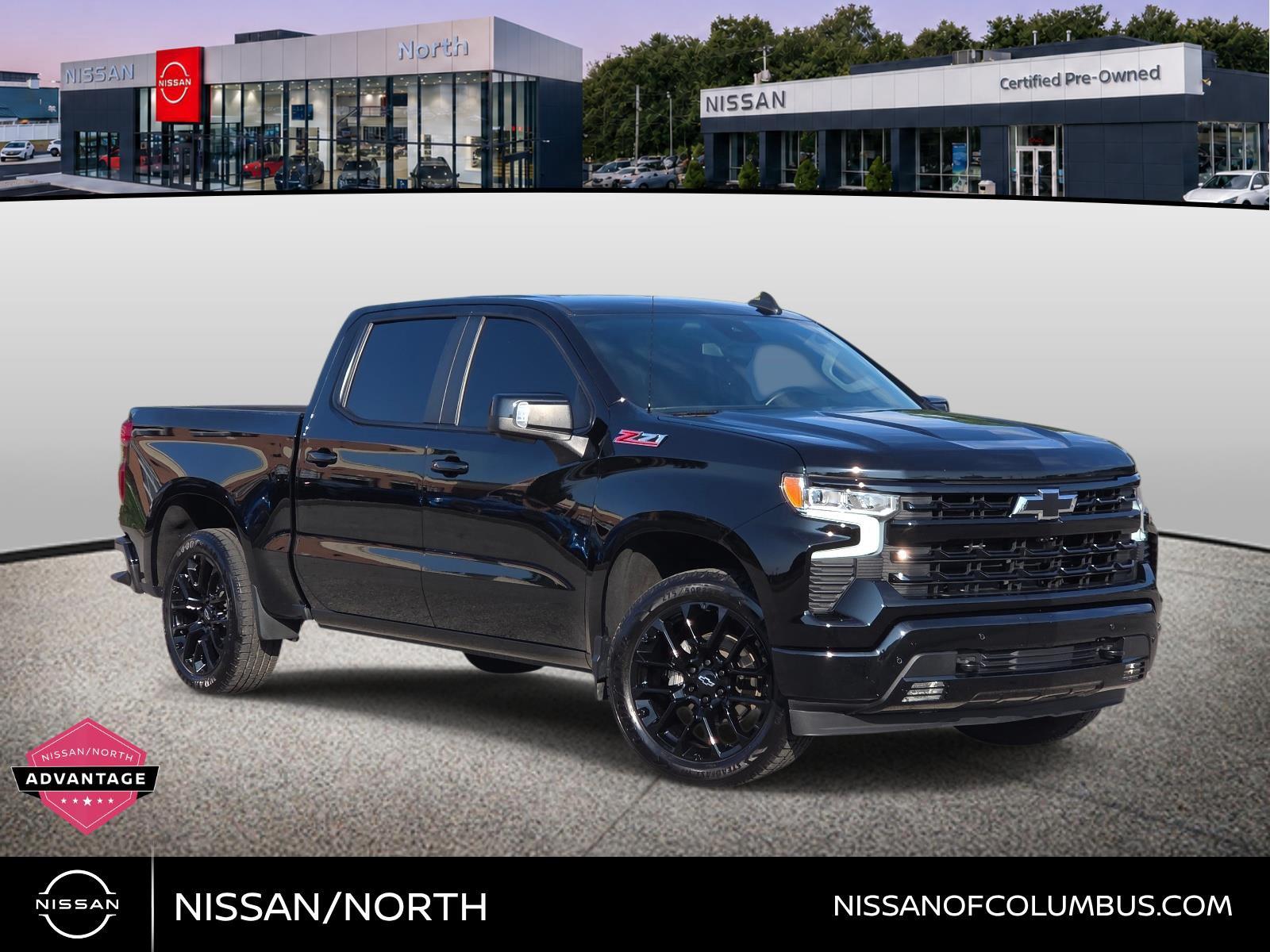 Black 2024 Chevrolet Silverado 1500 Pickup Truck Four-Wheel Drive Automatic