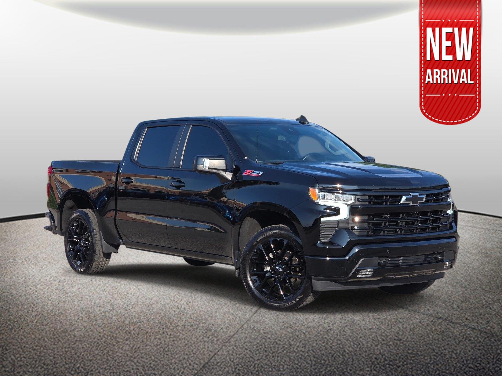 Black 2024 Chevrolet Silverado 1500 Pickup Truck Four-Wheel Drive Automatic