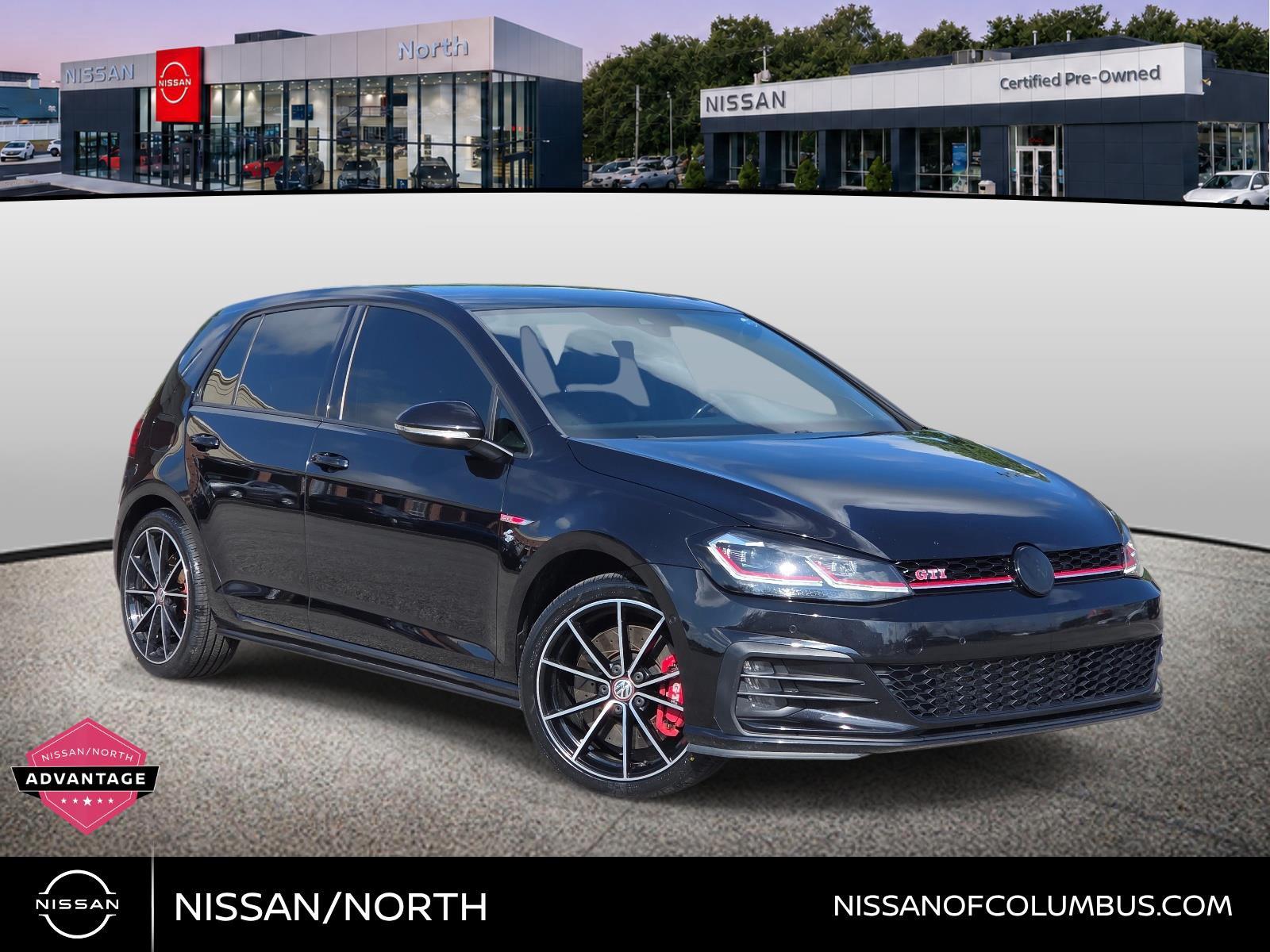 Deep Black Pearl 2021 Volkswagen Golf GTI Hatchback Front-Wheel Drive Automatic
