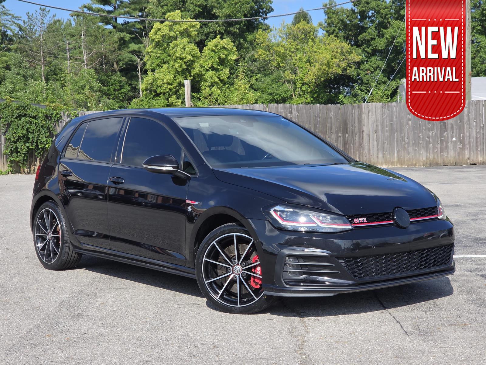 Deep Black Pearl 2021 Volkswagen Golf GTI Hatchback Front-Wheel Drive Automatic