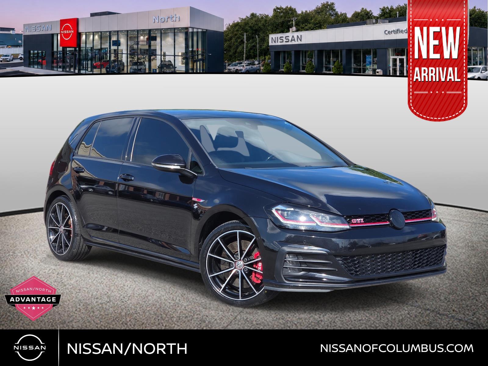 Deep Black Pearl 2021 Volkswagen Golf GTI Hatchback Front-Wheel Drive Automatic