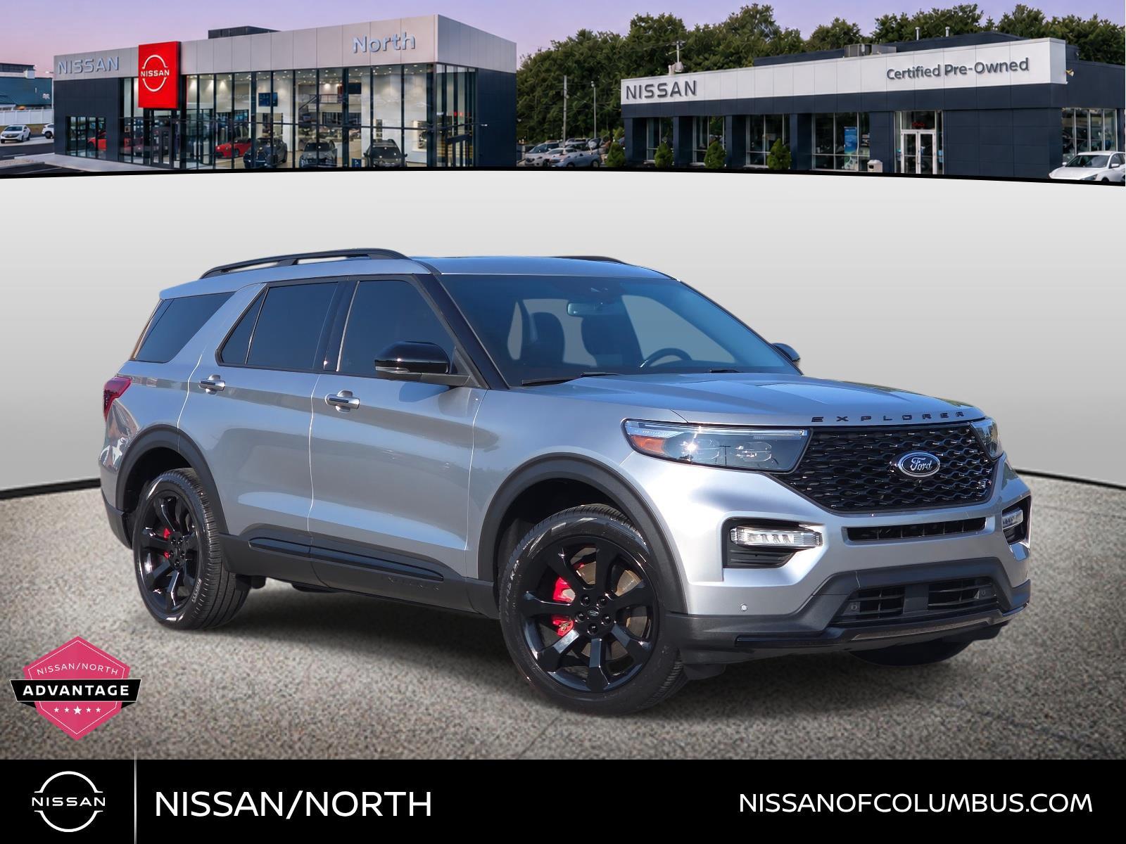 Iconic Silver Metallic 2023 Ford Explorer SUV / Crossover All-Wheel Drive Automatic