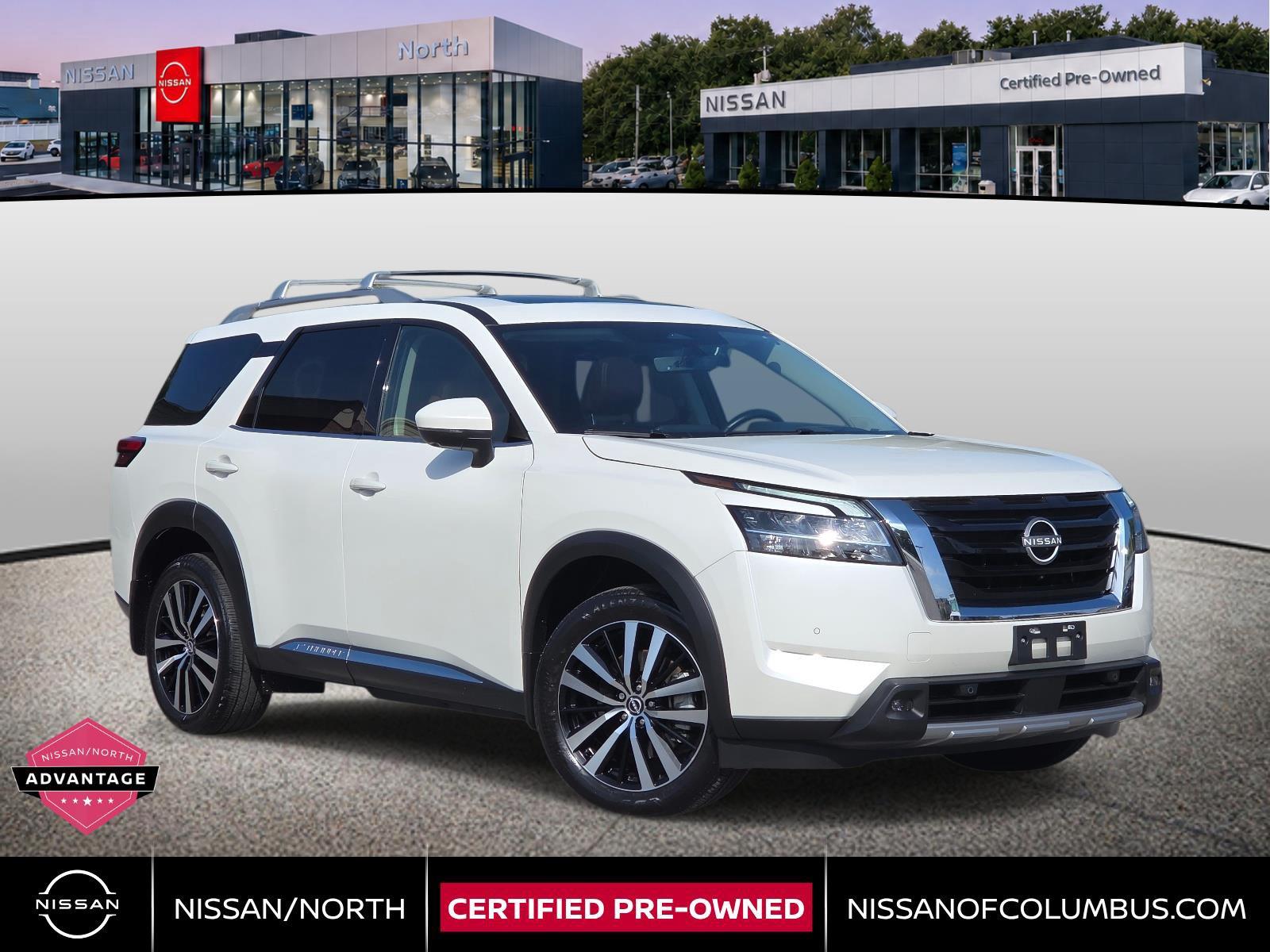 Pearl White Tricoat 2024 Nissan Pathfinder SUV / Crossover All-Wheel Drive Automatic