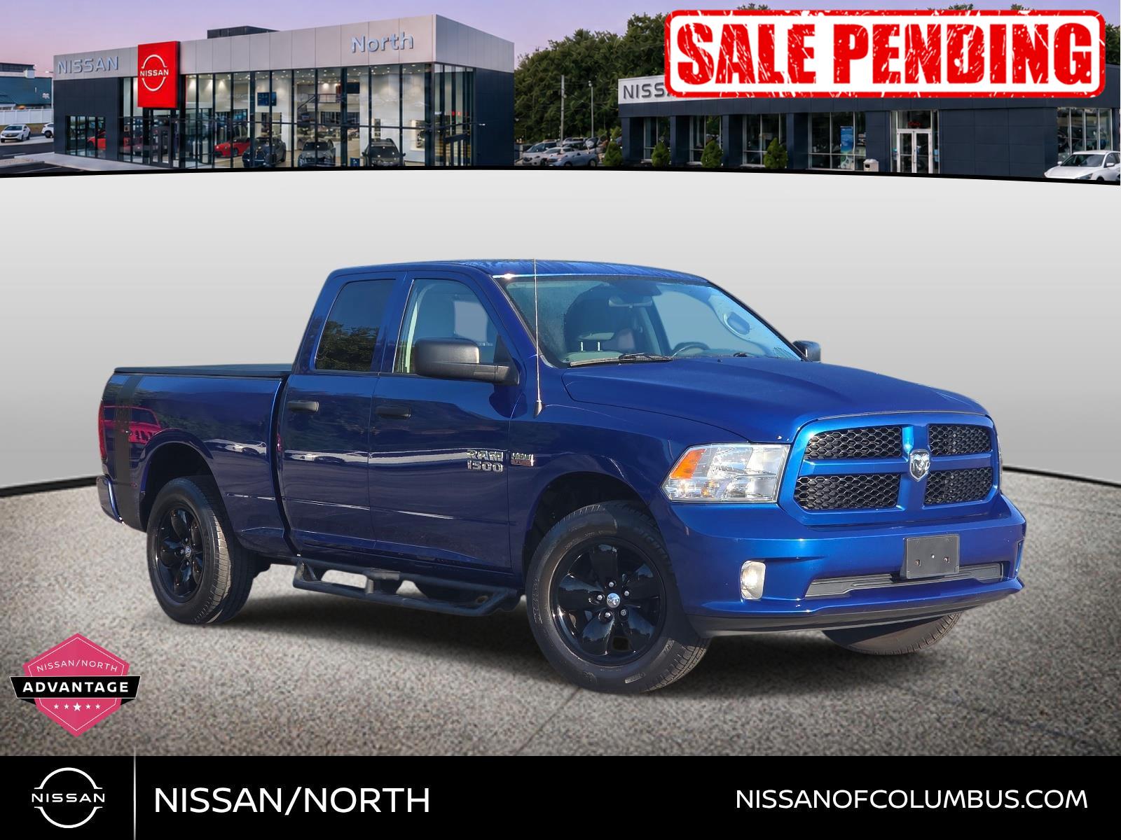 Blue Streak Pearlcoat 2014 RAM 1500 Pickup Truck Four-Wheel Drive 8-Speed Automatic