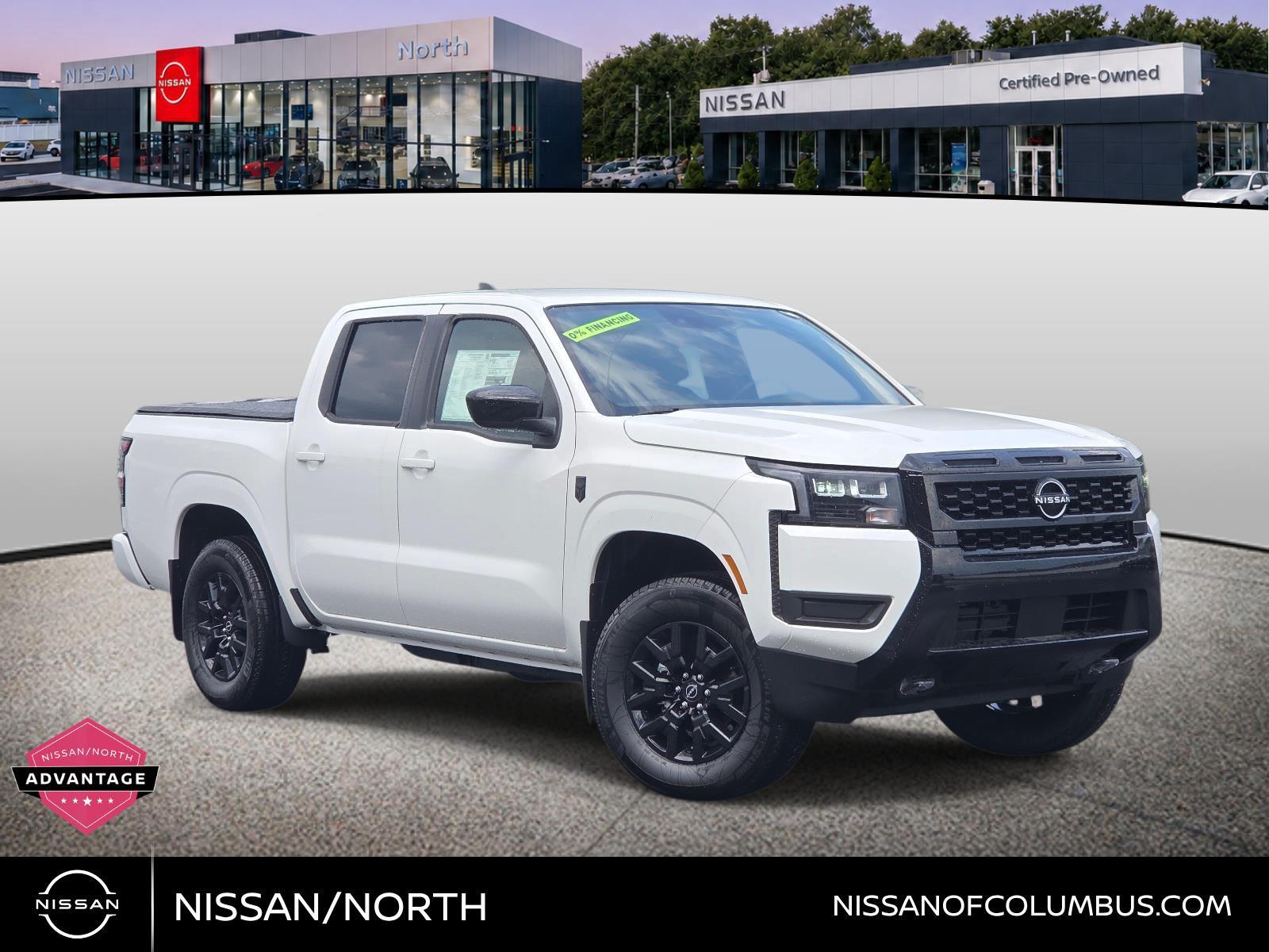Glacier White 2026 Nissan Frontier Pickup Truck Four-Wheel Drive Automatic