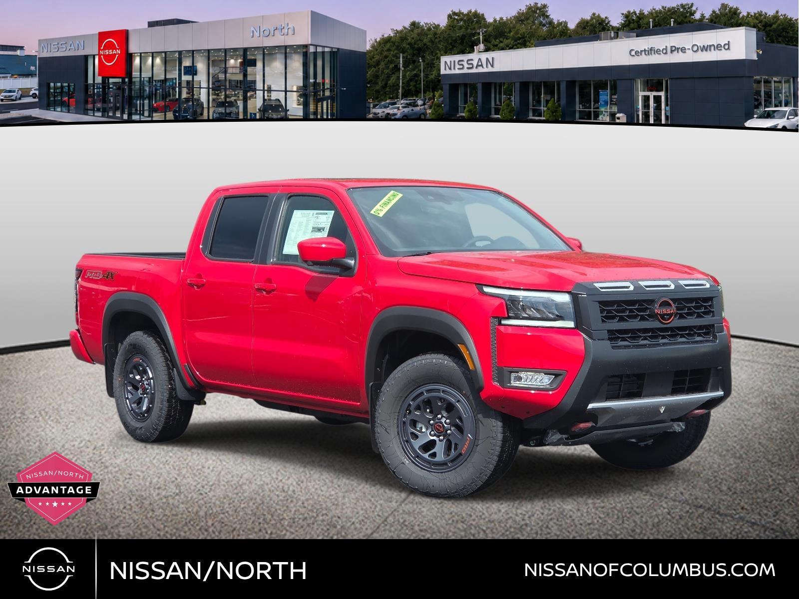 Red Alert 2026 Nissan Frontier Pickup Truck Four-Wheel Drive Automatic