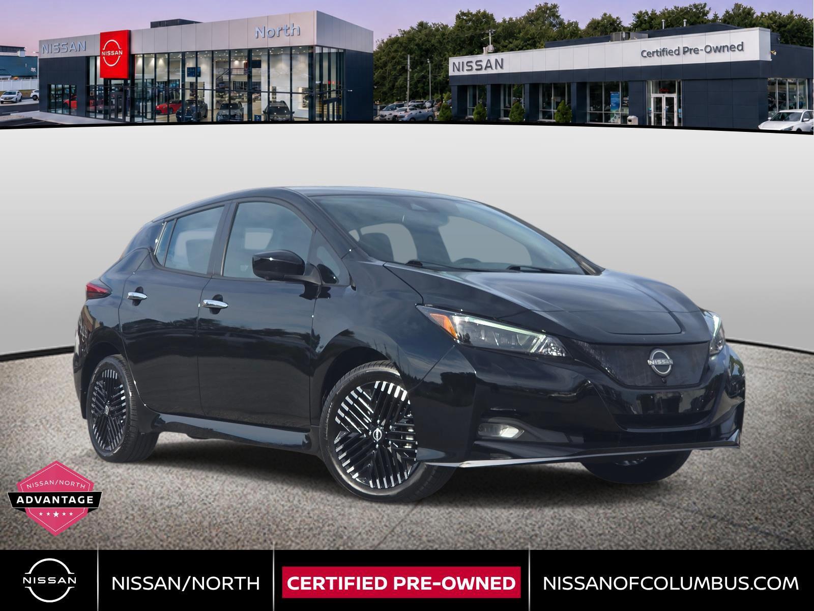 Super Black 2023 Nissan LEAF Hatchback Front-Wheel Drive Automatic