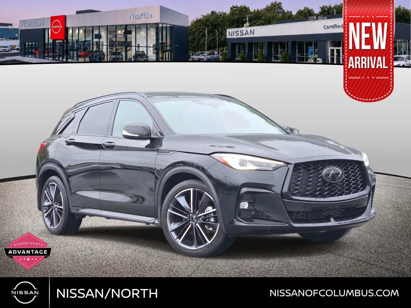 Black Obsidian 2023 INFINITI QX50 SUV / Crossover All-Wheel Drive Continuously Variable Transmission