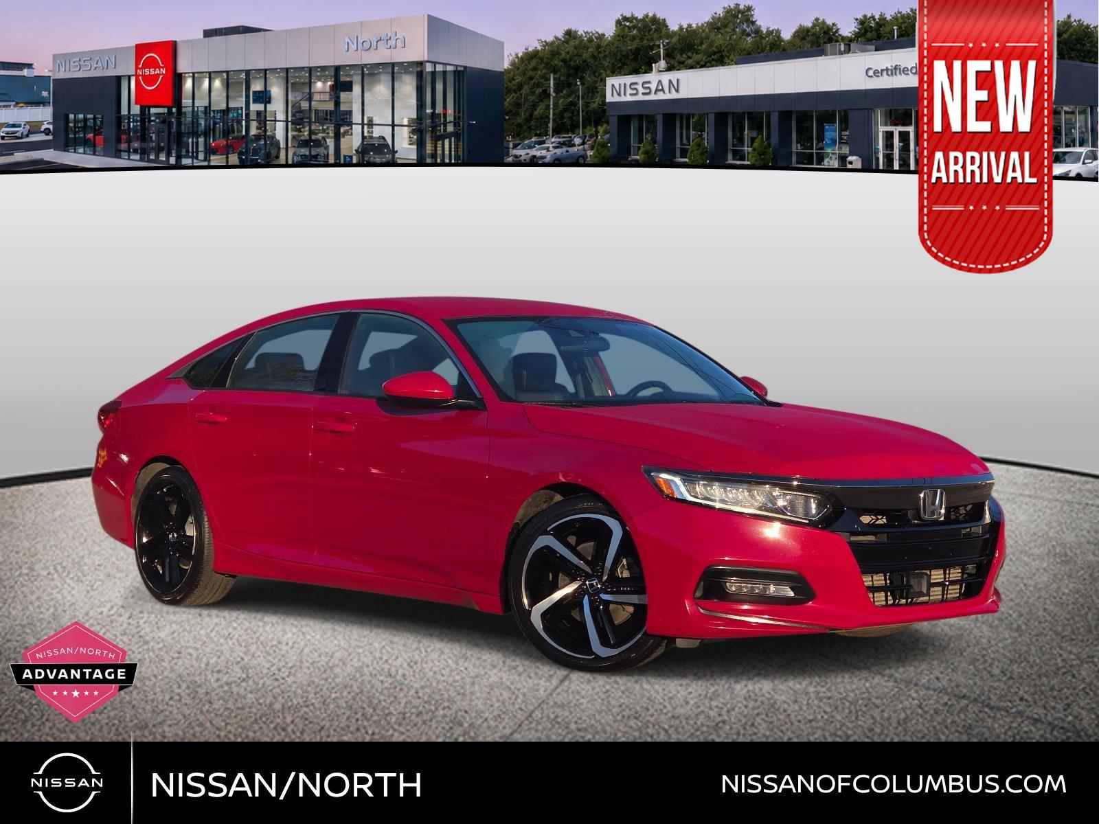 San Marino Red 2019 Honda Accord Sedan Front-Wheel Drive Continuously Variable Transmission