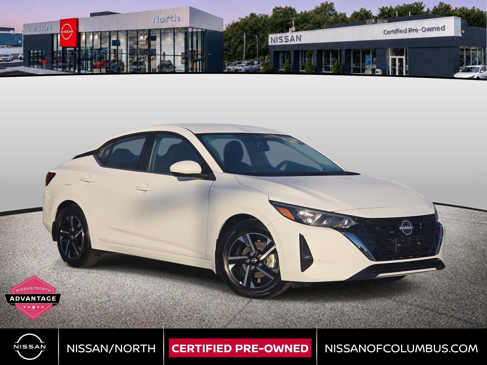 White (Fresh Powder) 2025 Nissan Sentra Sedan Front-Wheel Drive Continuously Variable Transmission