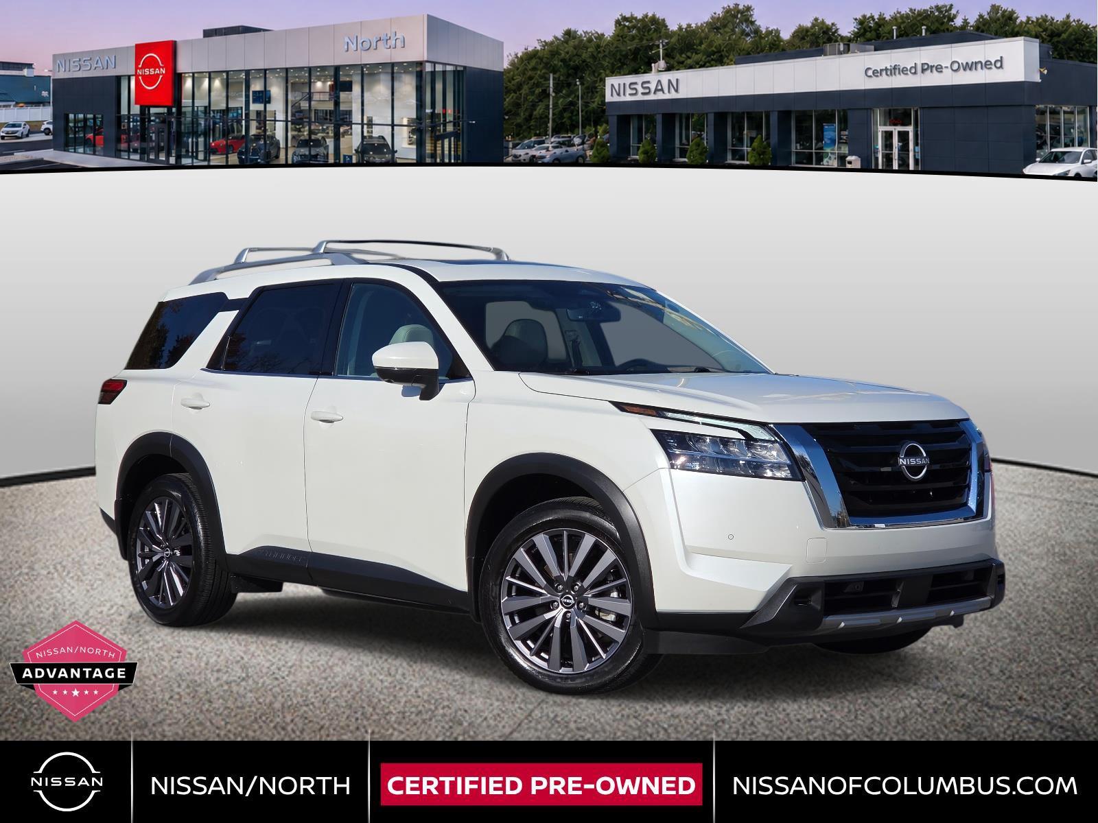 Pearl White Tricoat 2024 Nissan Pathfinder SUV / Crossover All-Wheel Drive Automatic