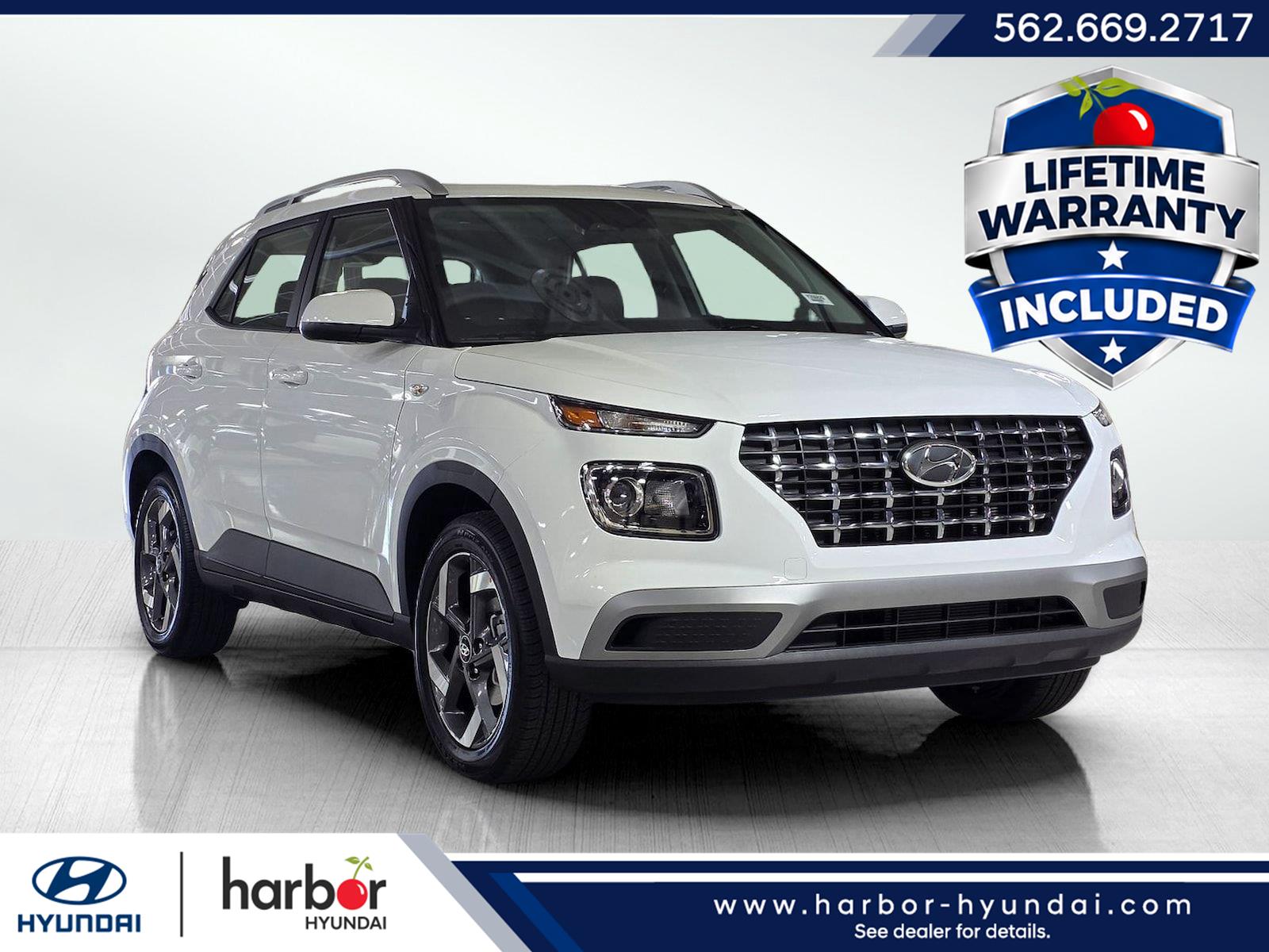 Lunar White 2026 Hyundai Venue SUV / Crossover Front-Wheel Drive Continuously Variable Transmission