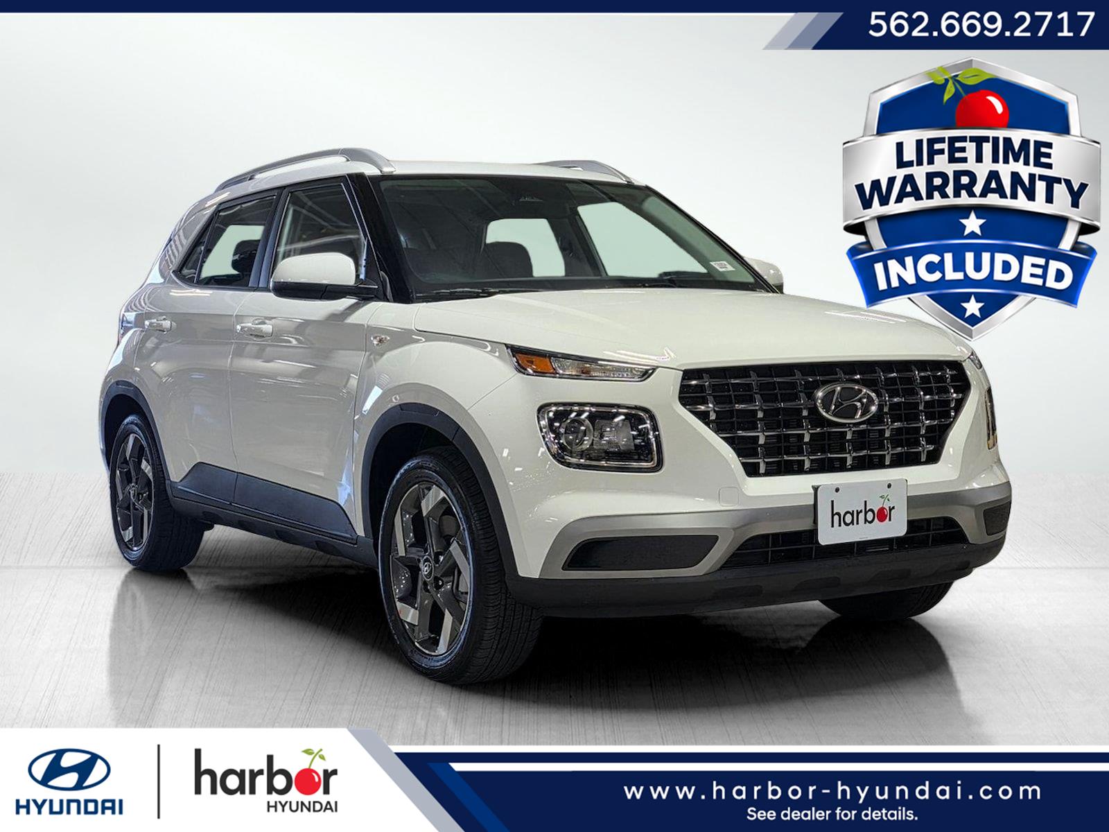 Lunar White 2026 Hyundai Venue SUV / Crossover Front-Wheel Drive Continuously Variable Transmission