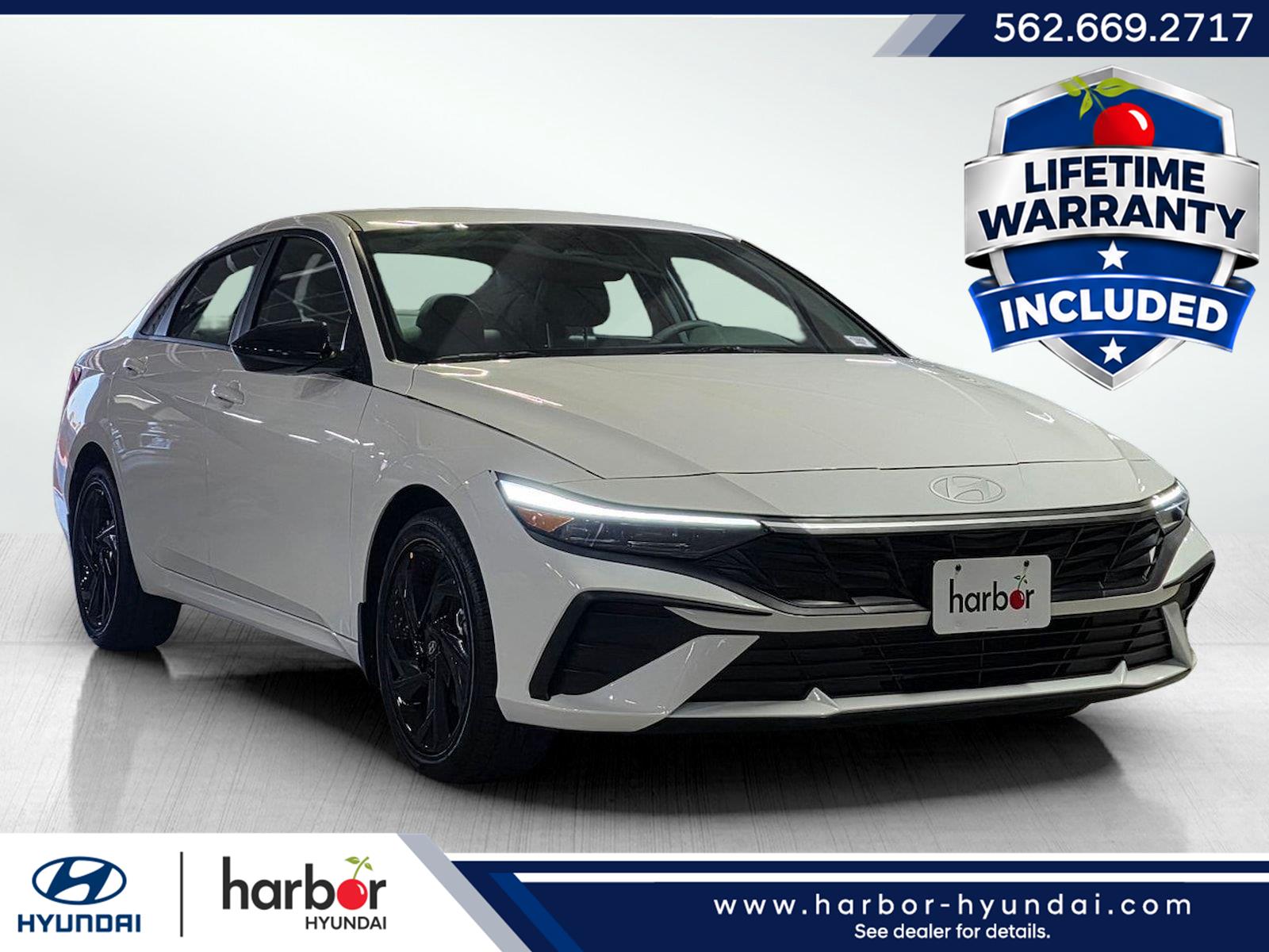 Serenity White 2026 Hyundai Elantra Sedan Front-Wheel Drive Continuously Variable Transmission