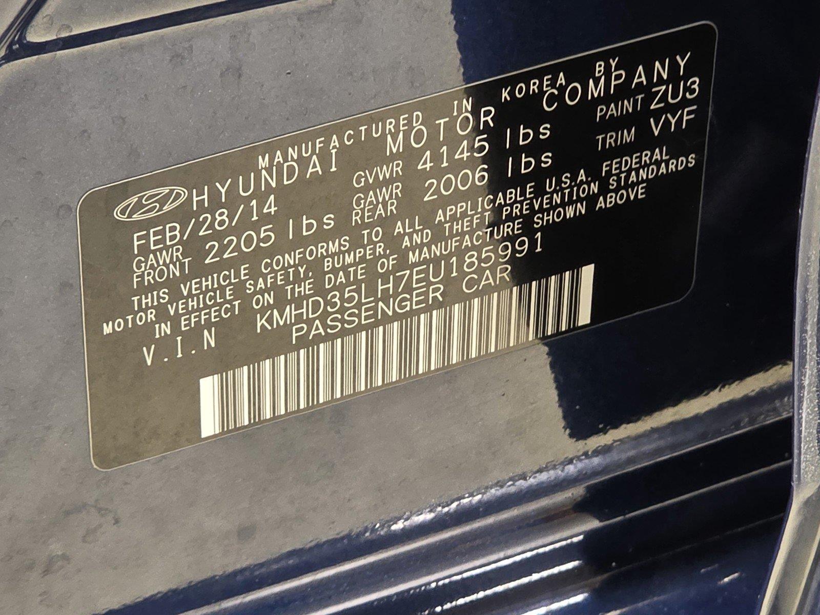 Used 2014 Windy Sea Blue Hyundai HATCHBACK image 35