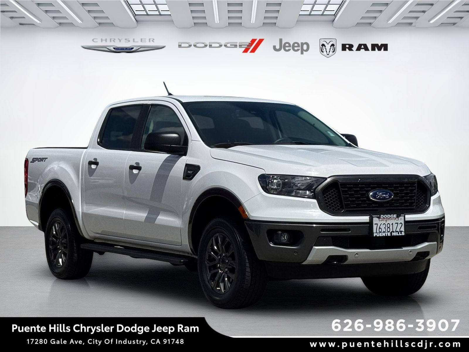 Oxford White 2019 Ford Ranger XLT SuperCrew RWD Pickup Truck 4X2 Automatic