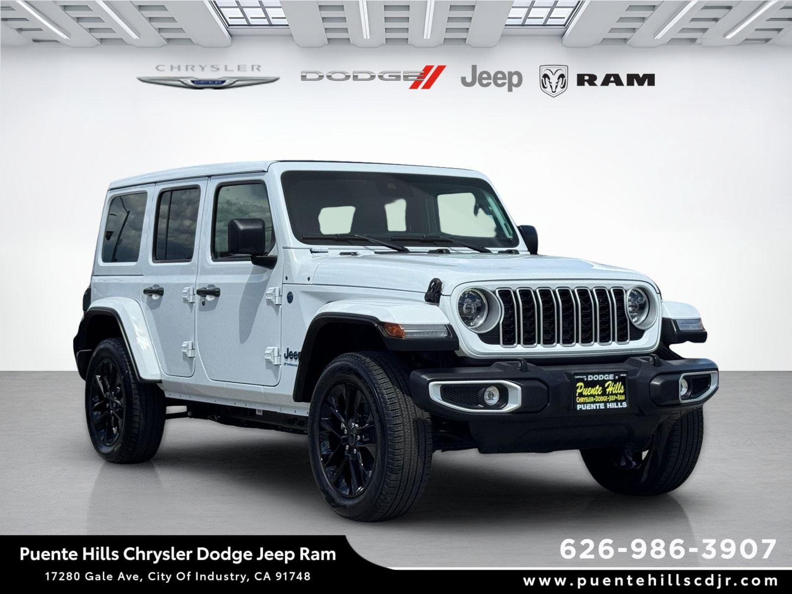Bright White Clearcoat 2025 Jeep Wrangler 4xe Sahara 4WD SUV / Crossover Four-Wheel Drive 8-Speed Automatic