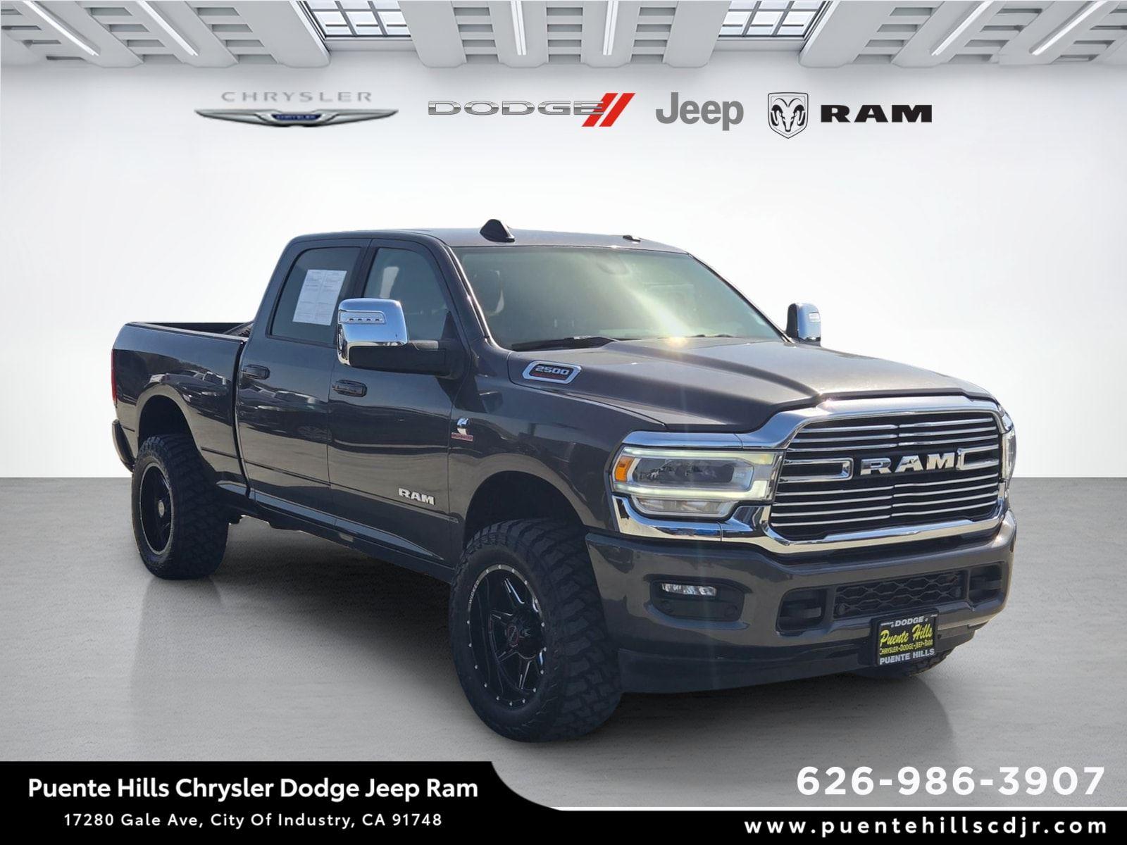 Gray (Granite Crystal Metallic Clearcoat) 2024 RAM 2500 Laramie Crew Cab 4WD Pickup Truck Four-Wheel Drive 6-Speed Automatic