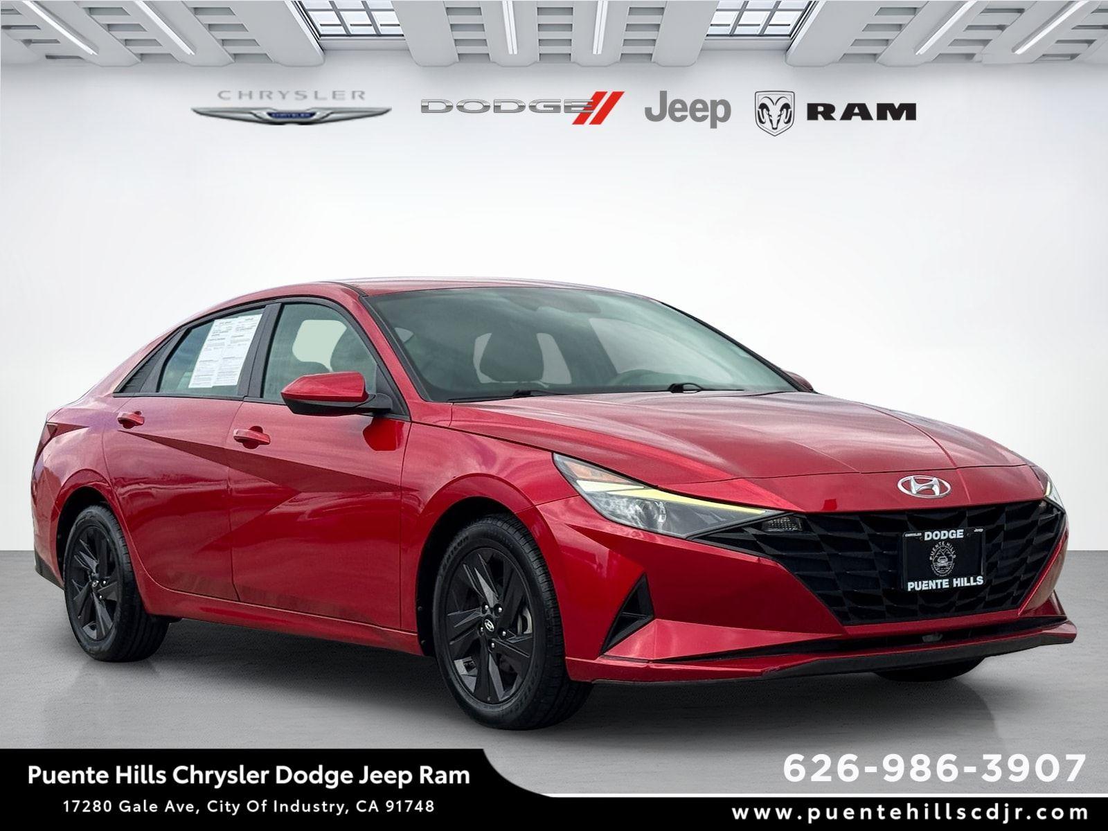 Calypso Red 2021 Hyundai Elantra SEL FWD Sedan Front-Wheel Drive Continuously Variable Transmission