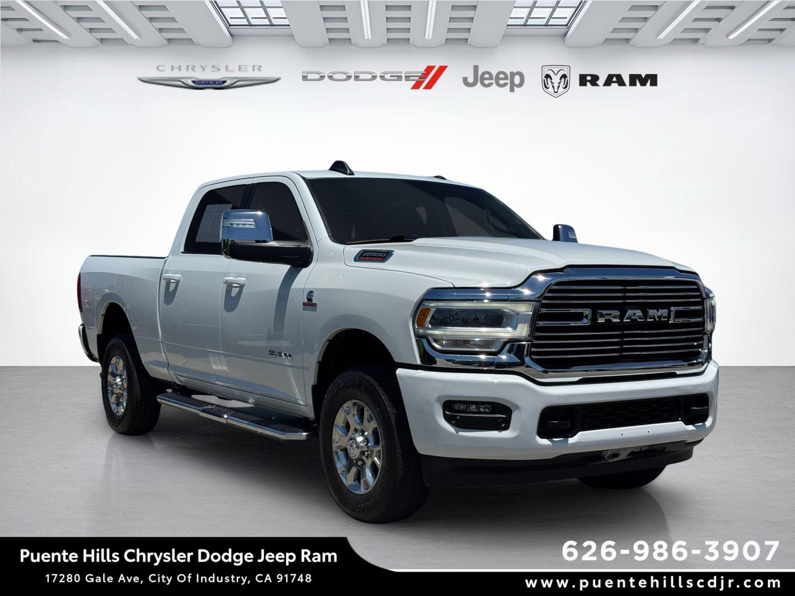 Bright White Clearcoat 2024 RAM 2500 Pickup Truck Four-Wheel Drive 6-Speed Automatic
