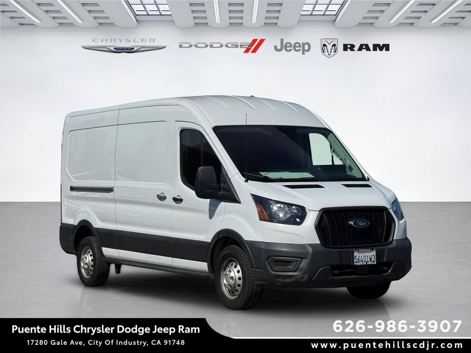 Oxford White 2023 Ford Transit Cargo Van All-Wheel Drive Automatic