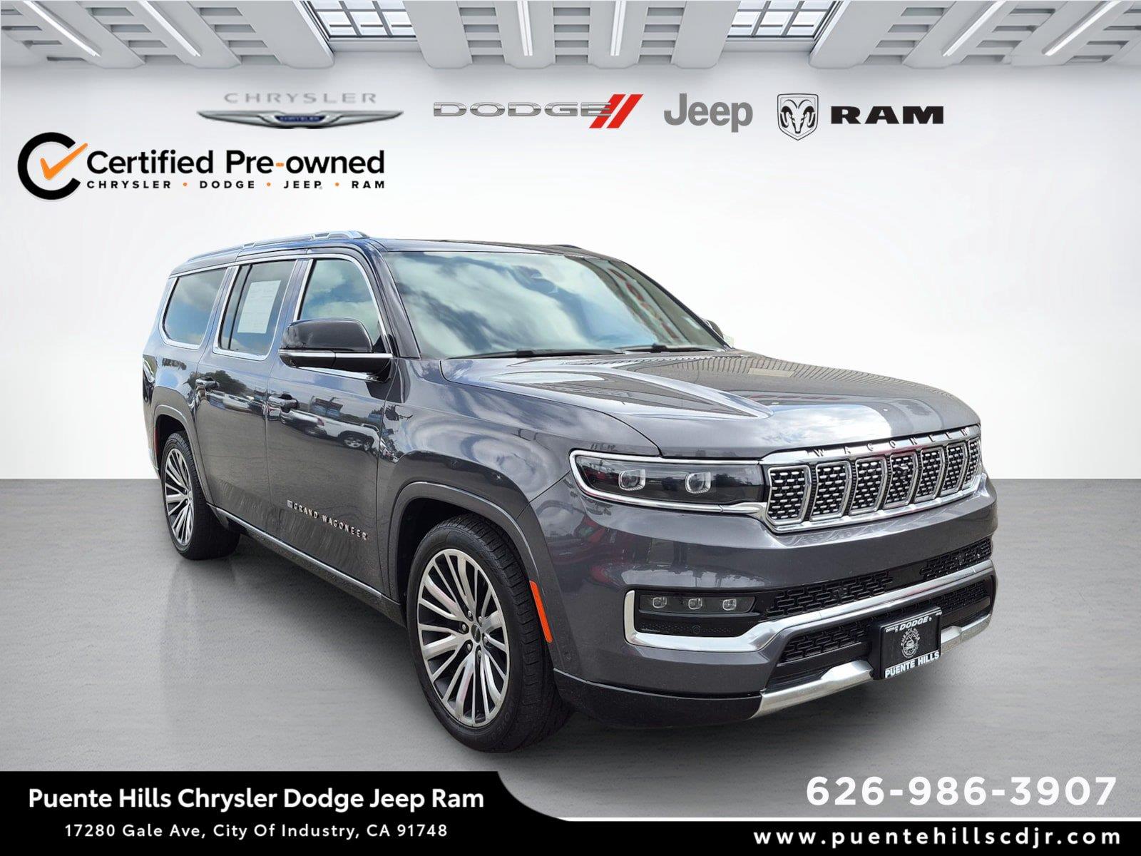 Baltic Gray Metallic Clearcoat 2024 Jeep Grand Wagoneer L SUV / Crossover Four-Wheel Drive 8-Speed Automatic