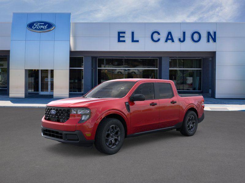 Red 2025 Ford Maverick XLT SuperCrew AWD Pickup Truck All-Wheel Drive Continuously Variable Transmission