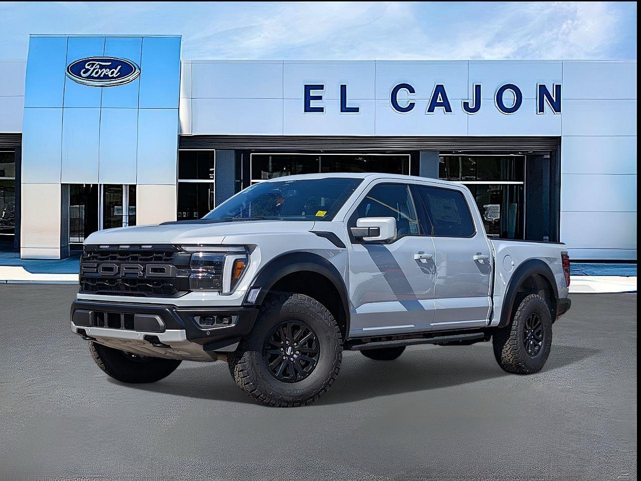Space White Metallic 2025 Ford F-150 Raptor SuperCrew 4WD Pickup Truck Four-Wheel Drive Automatic