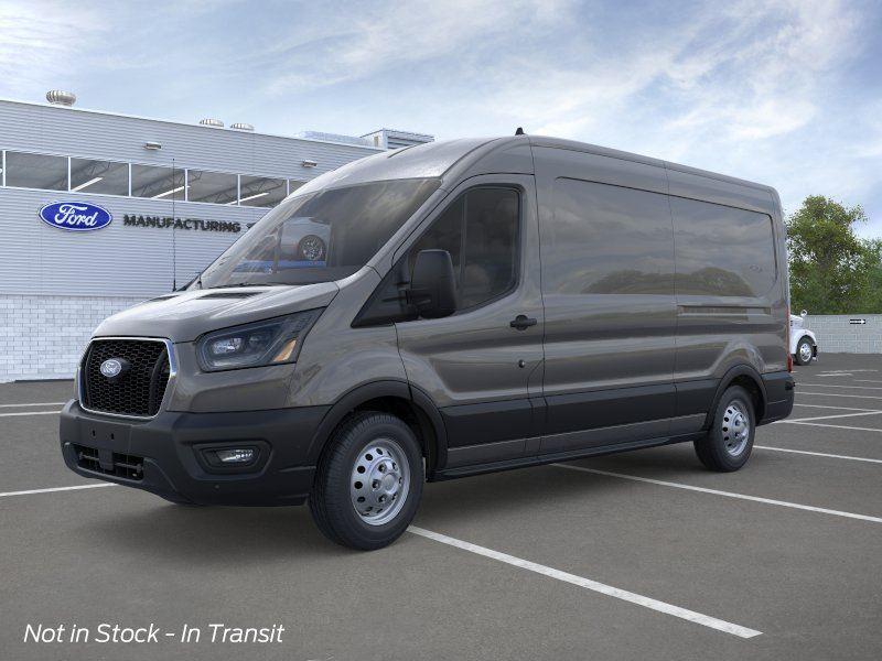 Carbonized Gray Metallic 2026 Ford Transit Cargo 350 Medium Roof LB RWD Van Rear-Wheel Drive
