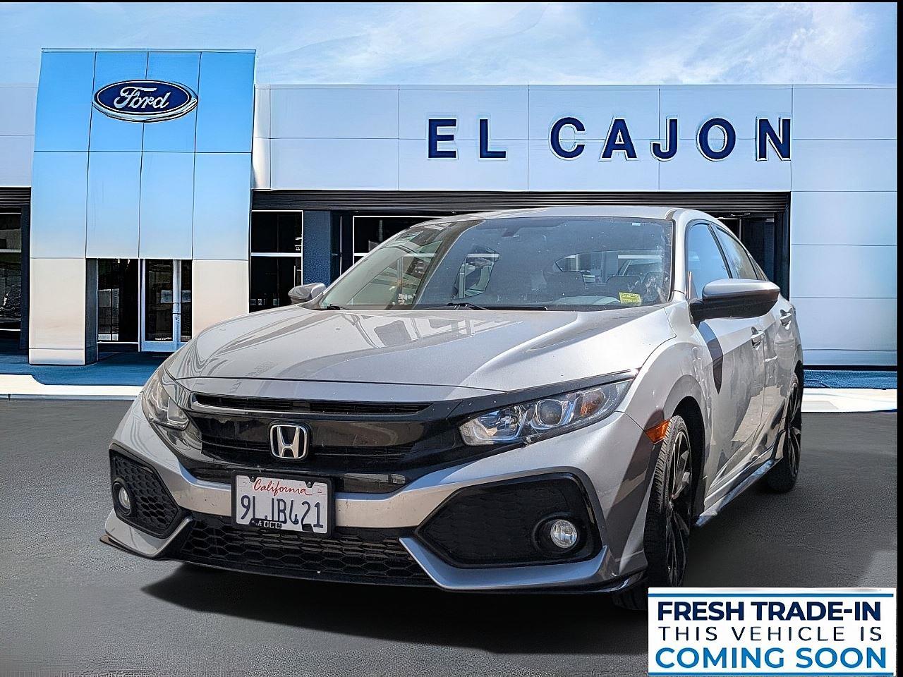 Lunar Silver Metallic 2018 Honda Civic Hatchback Sport FWD Hatchback Front-Wheel Drive Continuously Variable Transmission