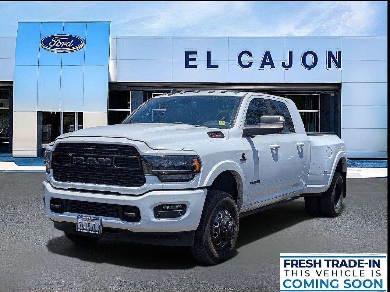 Bright White Clearcoat 2022 RAM 3500 Pickup Truck Four-Wheel Drive 6-Speed Automatic